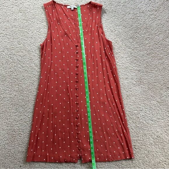 Madewell Mini Orange and White Polka Dot Tank Dress - Picture 13 of 14